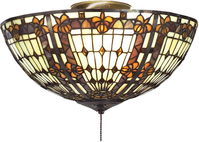 16"W Fleur-de-lis Flushmount