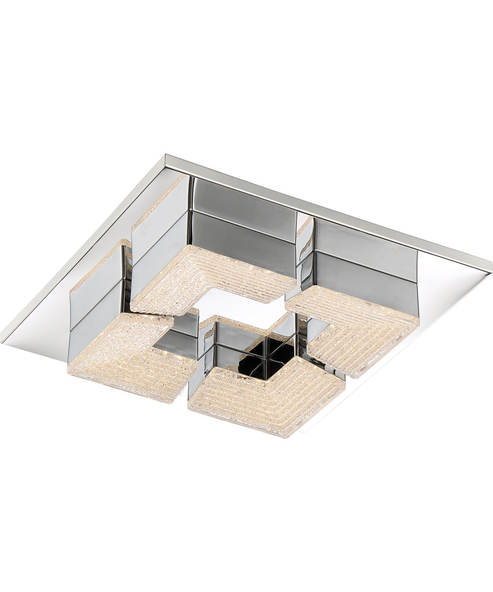 Lunette Small Flush Mount Polished Chrome