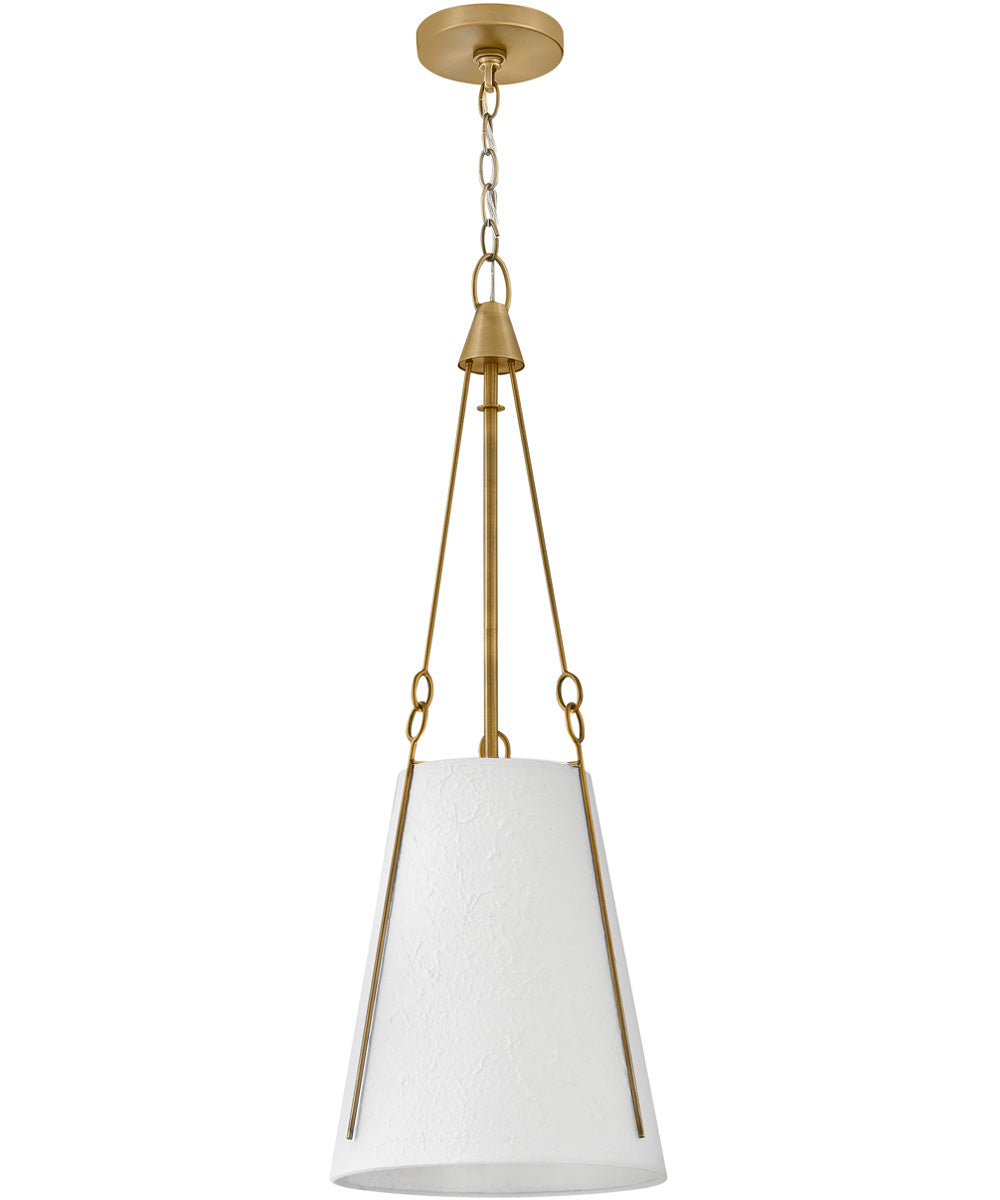 Danvers 1-Light Small Pendant in Lacquered Dark Brass