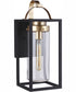 Neo 1-Light Outdoor Wall Lantern Midnight Satin Brass