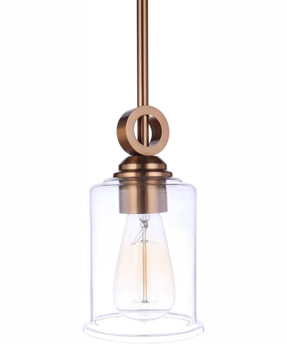 Romero 1-Light Mini Pendant Satin Brass