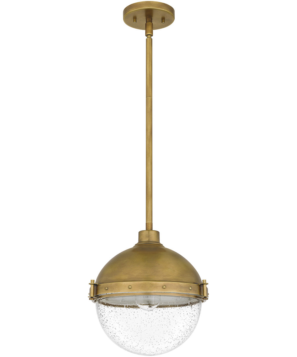 Perrine Small 1-light Mini Pendant Weathered Brass