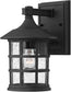 9"H Freeport 1-Light Outdoor Wall Light Black