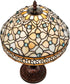 10" High Jeweled Quatrefoil Accent Lamp