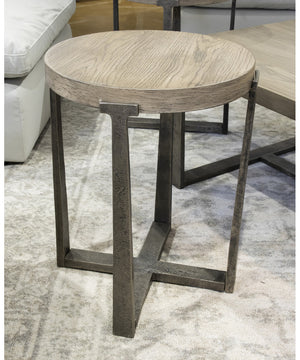 Dalenville Round End Table Gray
