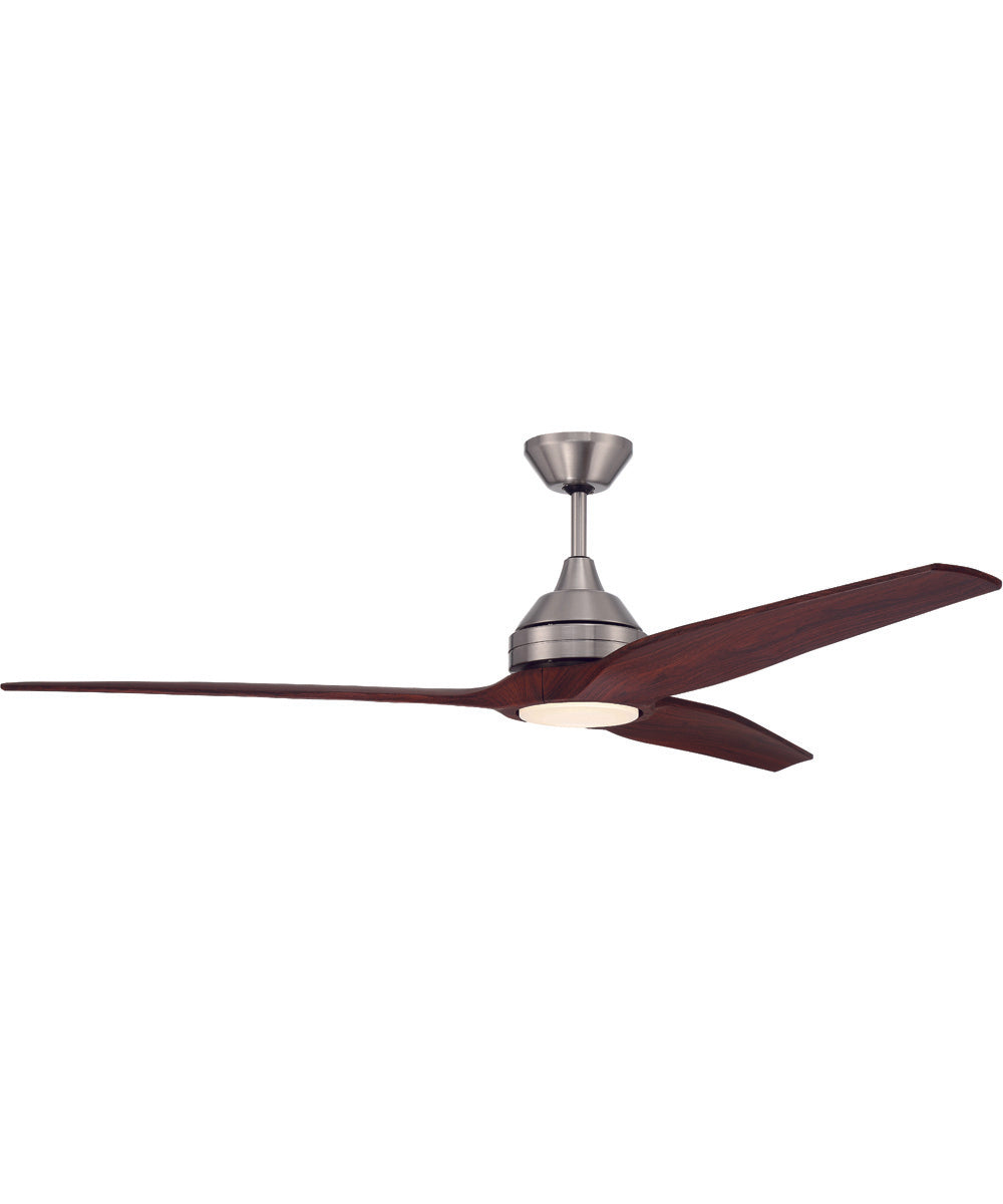 60" Limerick 1-Light Indoor/Outdoor Ceiling Fan Brushed Polished Nickel