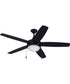 52" Phaze 5 Blade 2-Light Ceiling Fan Flat Black