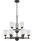 Foley 9-light Chandelier Old Bronze