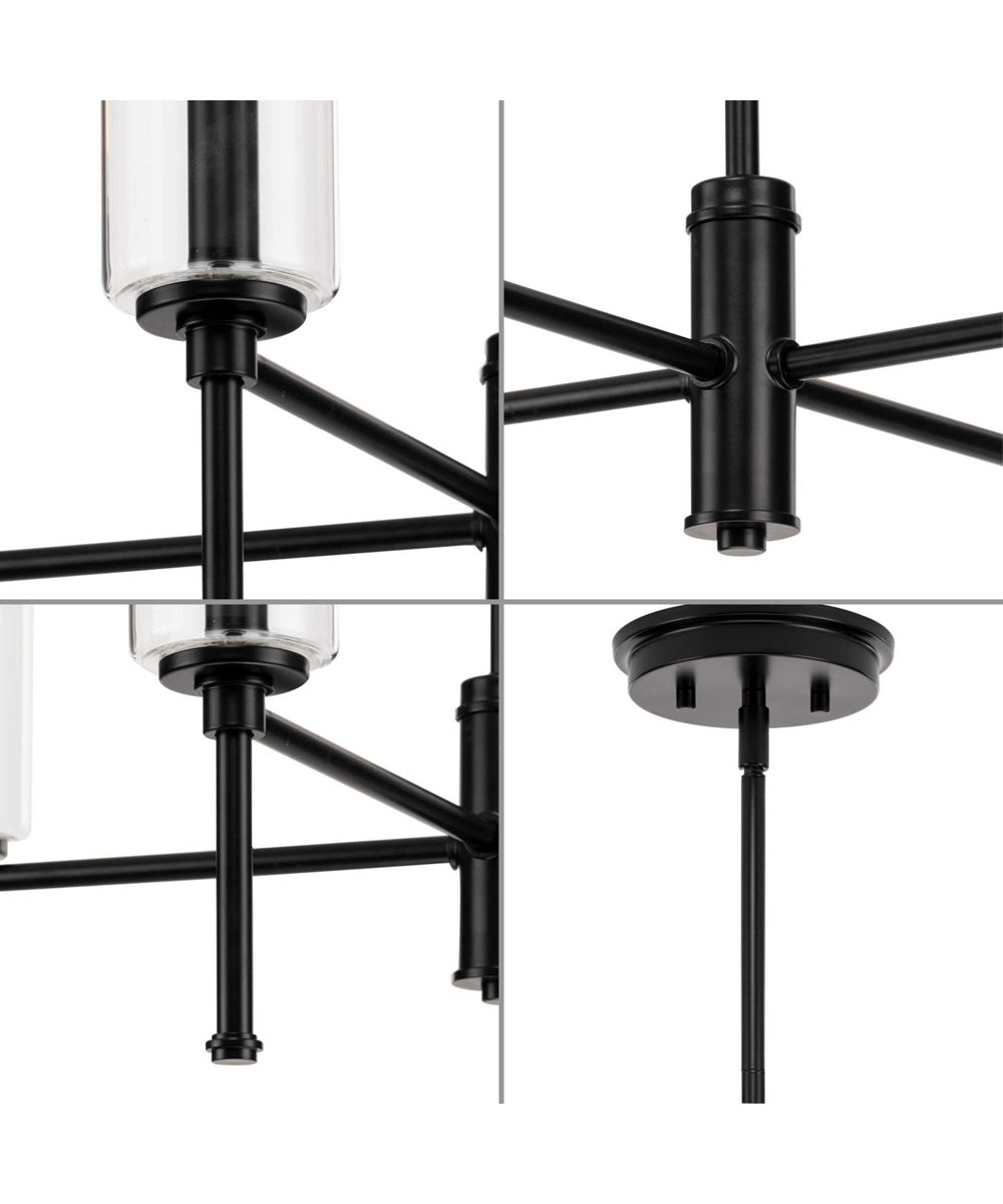 Elara 4-Light New Traditional  Chandelier Light Matte Black