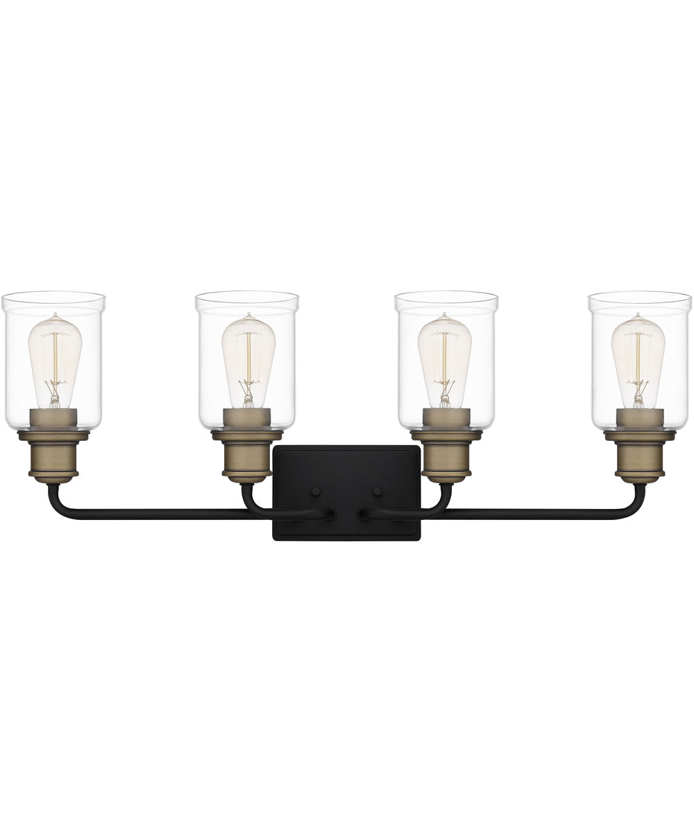 Cox Extra Large 4-light Bath Light Matte Black