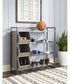 41"H Maccenet Shoe Rack Gray