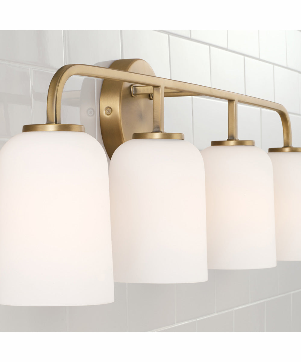 Lawson 4-Light Vanity Aged Brass