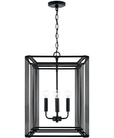 Lennon 4-Light Foyer Matte Black