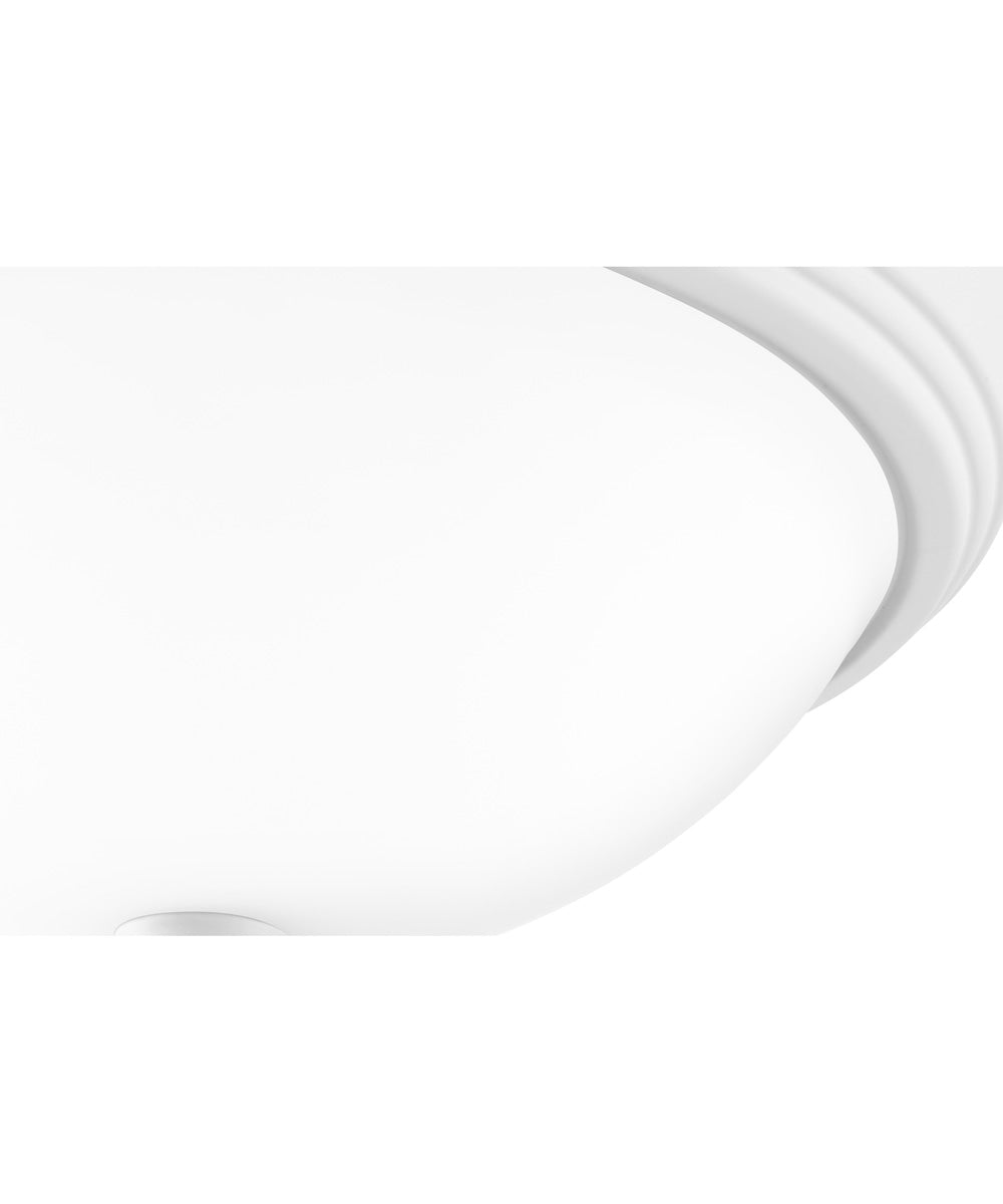 Erwin Medium 2-light Flush Mount White Lustre
