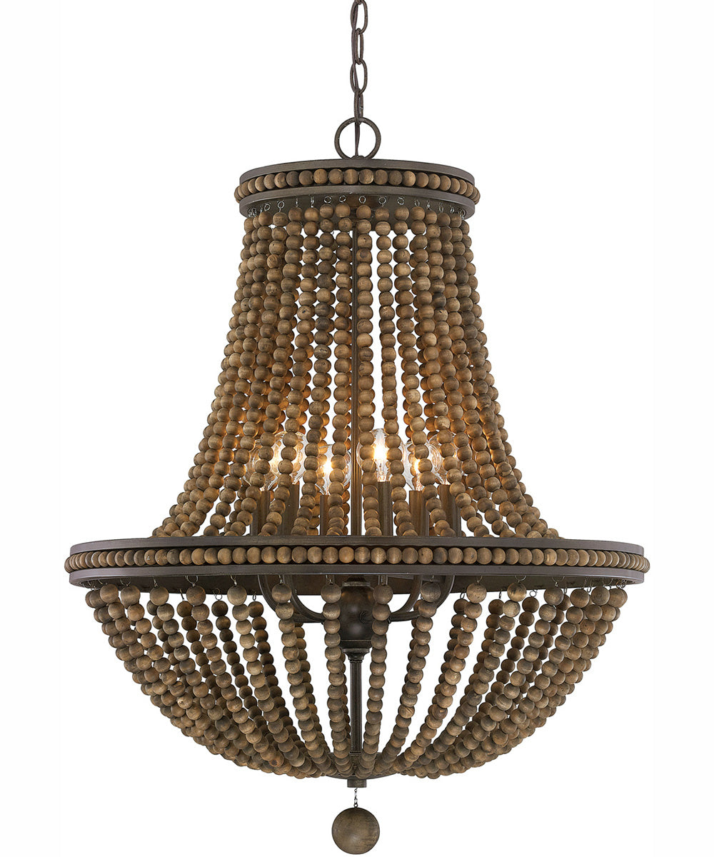 Handley 6-Light Chandelier Tobacco