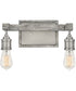 Denton 2-Light Vanity in Pewter