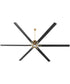 120" Zeus Patio Ceiling Fan Aged Brass