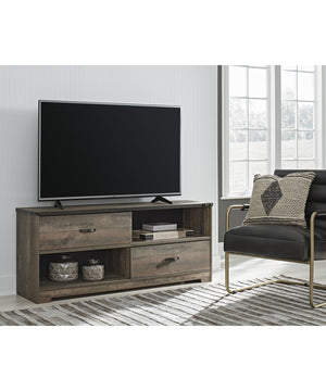 24"H Trinell Large TV Stand Brown