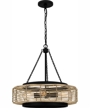 Quoizel Pendant 4-light Pendant Matte Black