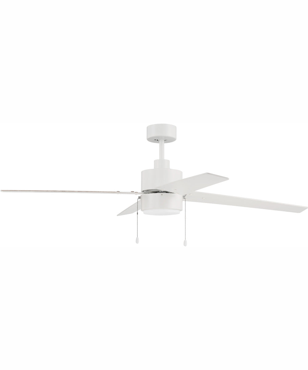 52" Terie 1-Light Ceiling Fan White