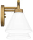 Ira Medium 2-light Bath Light Weathered Brass