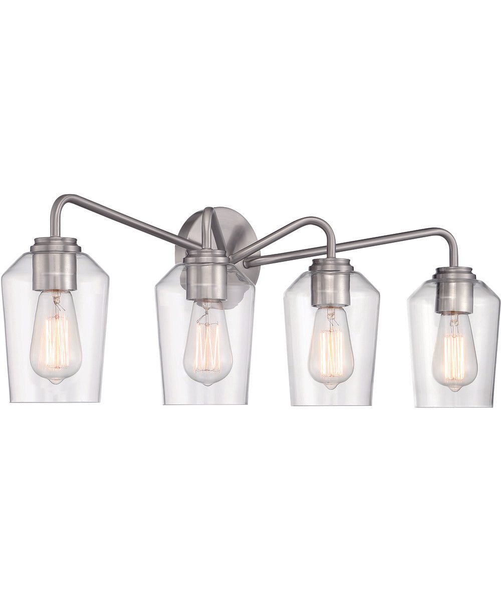 Shayna 4-Light Vanity Brushed Polished Nickel