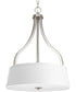 Arden 3-Light Inverted Pendant Brushed Nickel