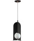 7"w Pendulum LED Mini Pendant Black
