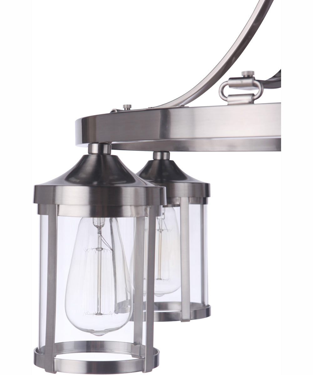 Elliot 5-Light Chandelier Brushed Polished Nickel