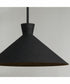 Paloma 1-Light Pendant Textured Black