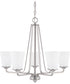 Braylon 5-Light Chandelier In Brushed Nickel