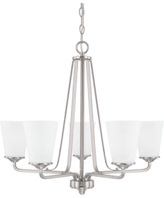 Braylon 5-Light Chandelier In Brushed Nickel