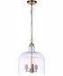 Jackson 3-Light Pendant Satin Brass