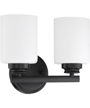 Bolden 2-Light Bath Vanity Light Flat Black