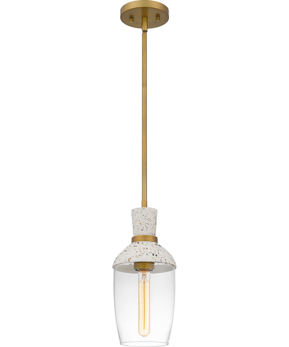 Quoizel Piccolo Pendant Small 1-light Mini Pendant Aged Brass