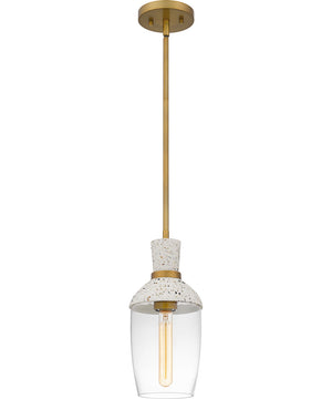 Quoizel Piccolo Pendant Small 1-light Mini Pendant Aged Brass