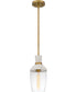 Quoizel Piccolo Pendant Small 1-light Mini Pendant Aged Brass