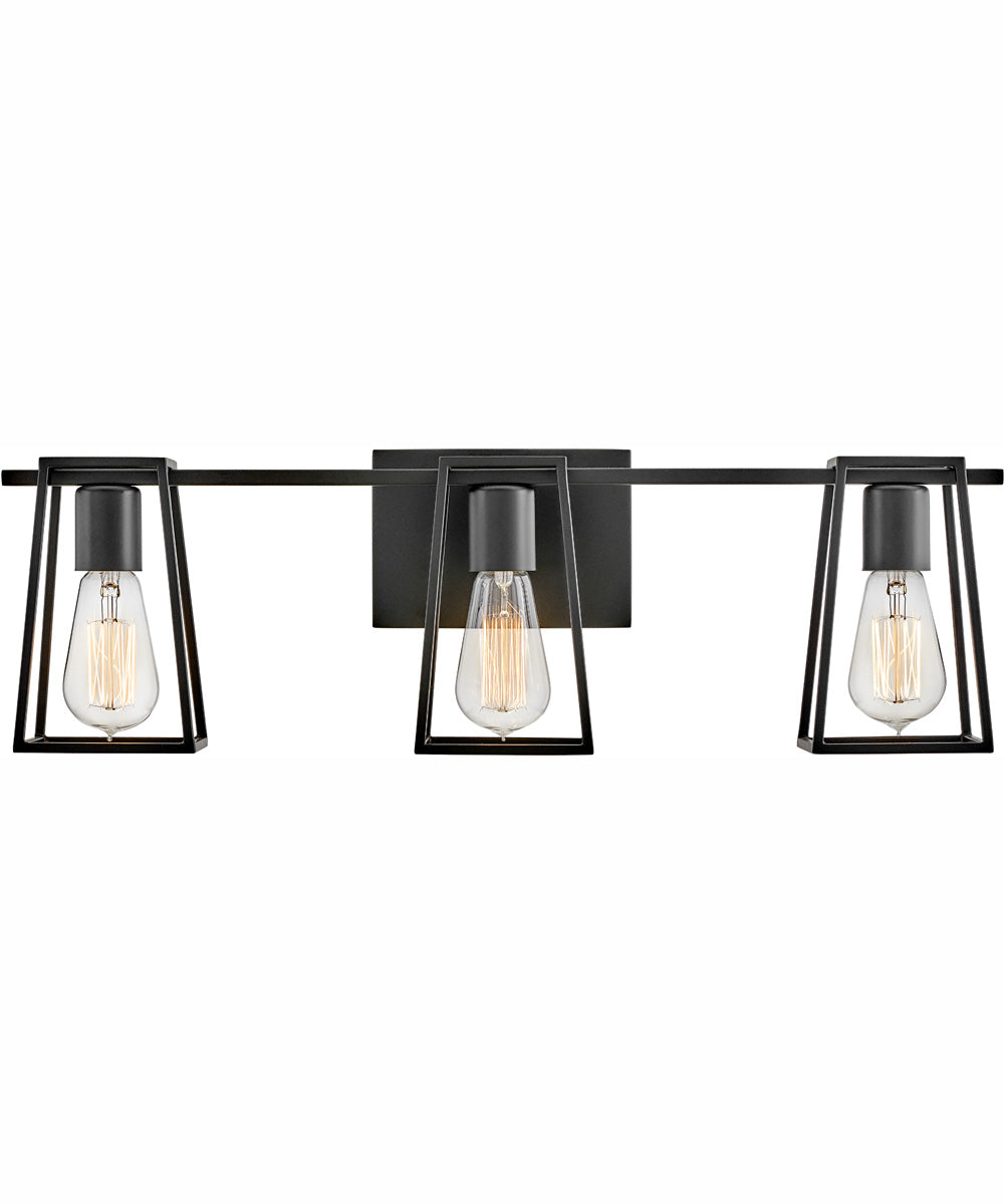 Filmore 3-Light Three Light Vanity in Black
