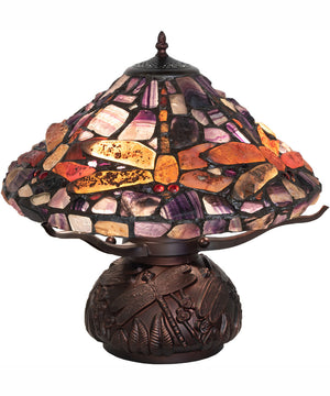 17" High Dragonfly Agata Table Lamp