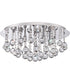 Bordeaux Extra Large 5-light Flush Mount Polished Chrome