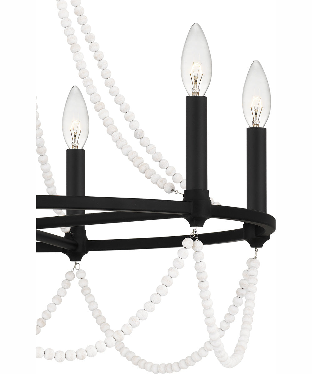 Brigitta 6-light Chandelier Matte Black