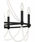 Brigitta 6-light Chandelier Matte Black