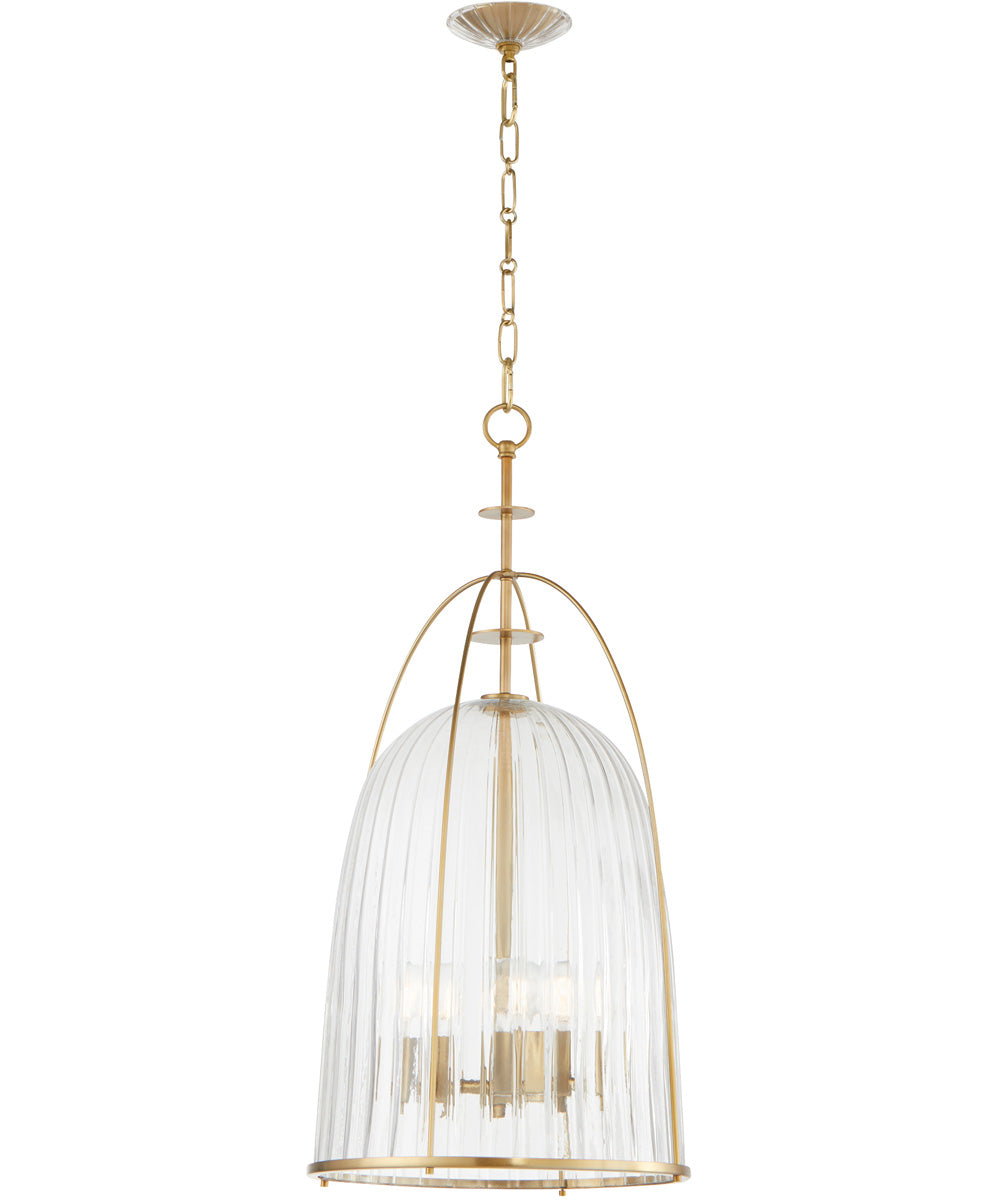 3-light Pendant Aged Brass