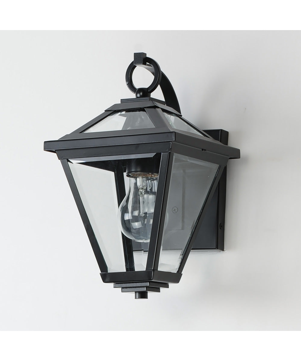 Prism 12 inch Outdoor Wall Sconce Black