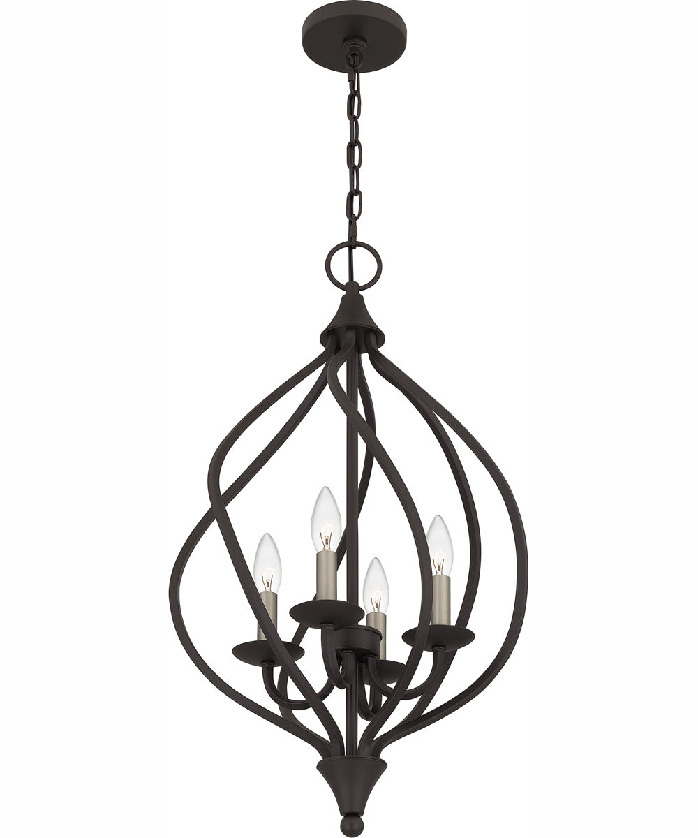 Dupont Large 4-light Pendant Old Bronze