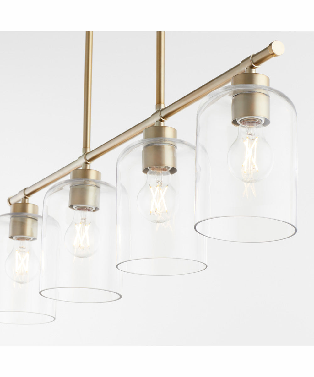 Tribute 4-light Chandelier Aged Brass