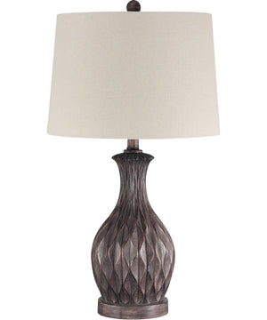 1-Light Table Lamp Painted Brown