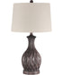 1-Light Table Lamp Painted Brown