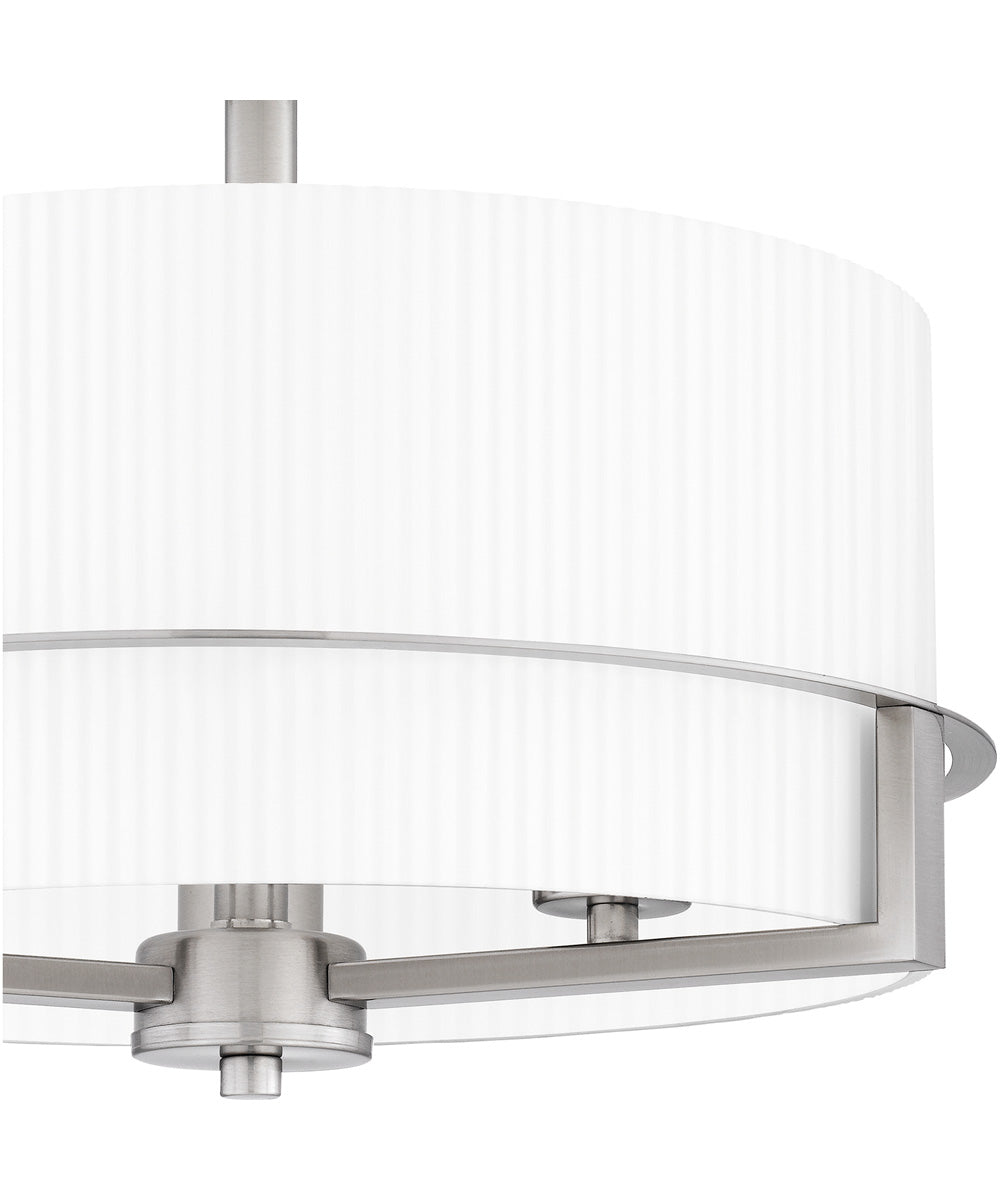 Seymour Medium 3-light Semi Flush Mount Brushed Nickel