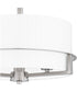 Seymour Medium 3-light Semi Flush Mount Brushed Nickel